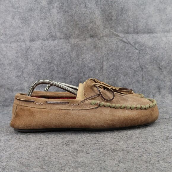 Woolrich Shoes Men 7.5 Slipper Loafer Leather Moccasin Comfort Casual Flannel XS main image 4